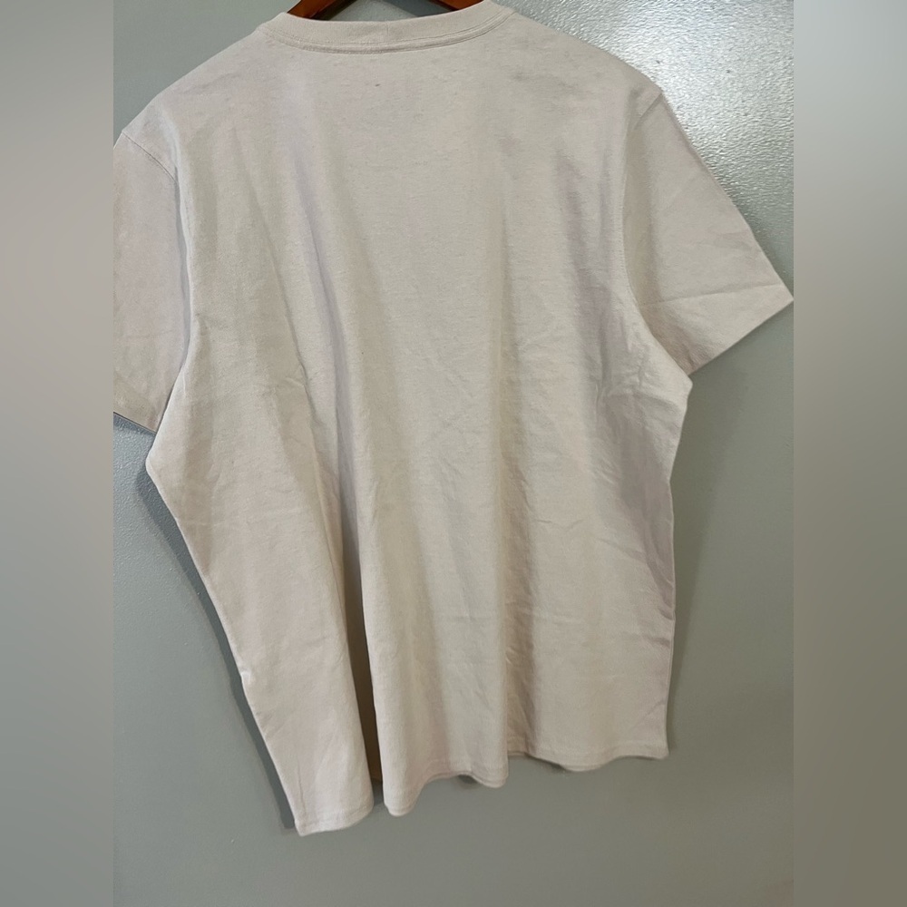 Carhartt Womens Cotton Lose Fit Short Sleeve Tee Cream Pocket T-Shirt Xl New - Picture 4 of 7
